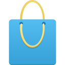 Shopping Bag Blue Icon 128x128 png