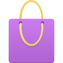Shopping Bag Purple Icon