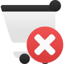 Shopping Cart Remove Icon 128x128 png