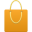 Shopping Bag Orange Icon 32x32 png