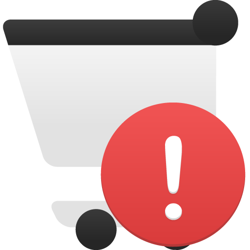 Shopping Cart Alert Icon 512x512 png
