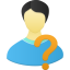 Male User Help Icon 64x64 png