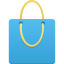Shopping Bag Blue Icon 64x64 png