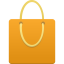 Shopping Bag Orange Icon 64x64 png