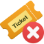 Ticket Remove Icon 64x64 png