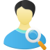 Male User Search Icon 72x72 png