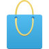 Shopping Bag Blue Icon 72x72 png