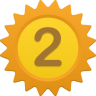 Number 2 Icon 96x96 png