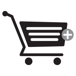 shopping cart icon png white