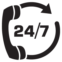 24-7 Help Line Icon 256x256 png