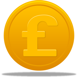 Coin Pound Icon 256x256 png