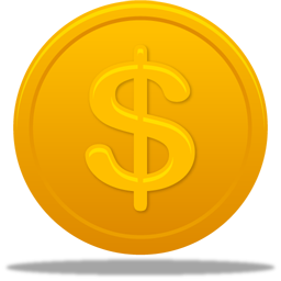 Coin US Dollar Icon 256x256 png