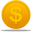 Coin US Dollar Icon 32x32 png