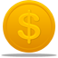 Coin US Dollar Icon 64x64 png
