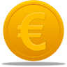 Coin Euro Icon 96x96 png