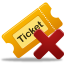 Remove Ticket Icon 64x64 png