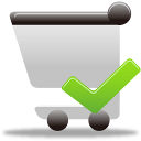 Shopping Cart Accept Icon 128x128 png