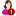Female User Warning Icon 16x16 png