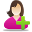 Add Female User Icon 32x32 png