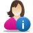 Female User Info Icon