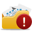 Open Folder Warning Icon 64x64 png