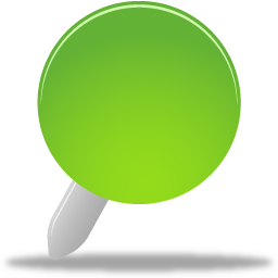 Pin Green Icon 256x256 png