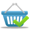 Shopping Basket Accept Icon 96x96 png