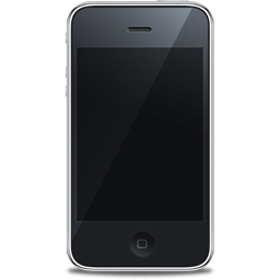 iPhone Front Black Icon 256x256 png