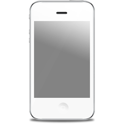 iPhone Front White Icon 256x256 png