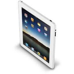 iPad New White Icon 256x256 png