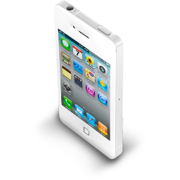 iPhone 4 White Icon 256x256 png