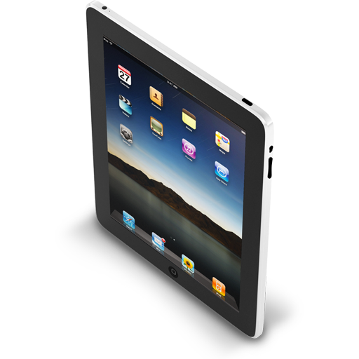 iPad New Black Icon 512x512 png