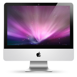 iMac 24 On Icon 256x256 png