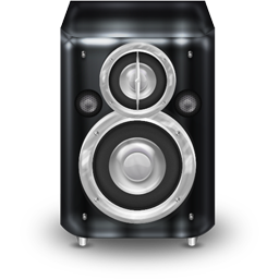 Graphite Speaker Icon 256x256 png