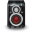 Graphite Red Speaker Icon 32x32 png