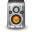 Metal Orange Speaker Icon 32x32 png