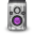 Metal Purple Speaker Icon 32x32 png