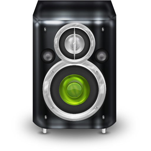 Graphite Green Speaker Icon 512x512 png
