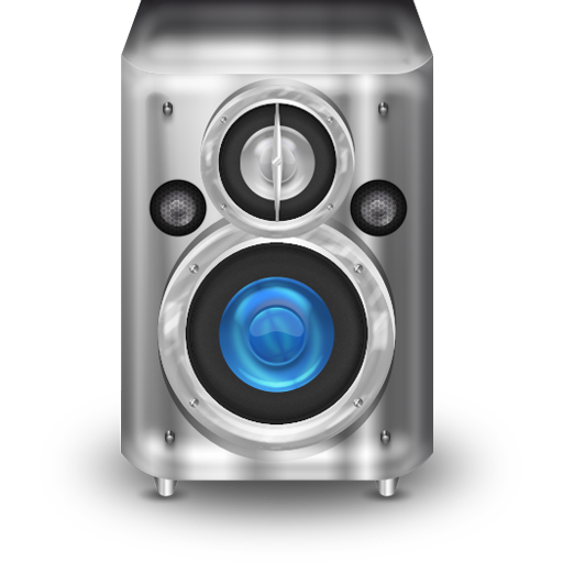 Metal Blue Speaker Icon 512x512 png
