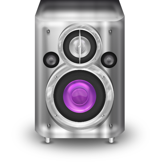 Metal Purple Speaker Icon 512x512 png