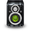 Graphite Green Speaker Icon 64x64 png