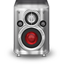 Metal Red Speaker Icon 64x64 png