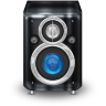 Graphite Blue Speaker Icon 96x96 png