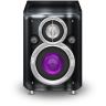 Graphite Purple Speaker Icon 96x96 png