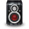 Graphite Red Speaker Icon 96x96 png
