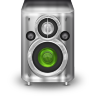 Metal Green Speaker Icon 96x96 png