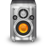Metal Orange Speaker Icon 96x96 png