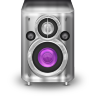 Metal Purple Speaker Icon 96x96 png