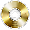 DVD Gold-R Icon 128x128 png