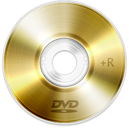 DVD Gold+R Icon 256x256 png